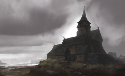 fear-the-bunneh: Old Monastery by PE-Travers