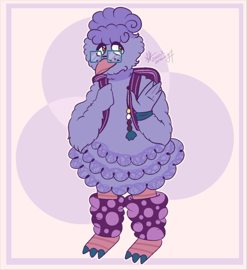 ye ofc i made a big bird sona!!! they help kids learn how to handle anxiety, esp when it comes to an