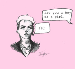 tiemeupupup:  tonytoggles: fuck the gender binary   This looks like me tho