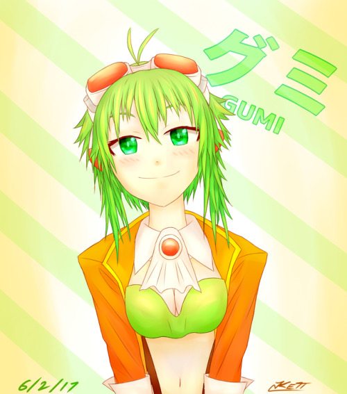 heyo just postin’ more artFinished a drawing of Gumi today so I’m super hype ^_^Hope anyone lookin e