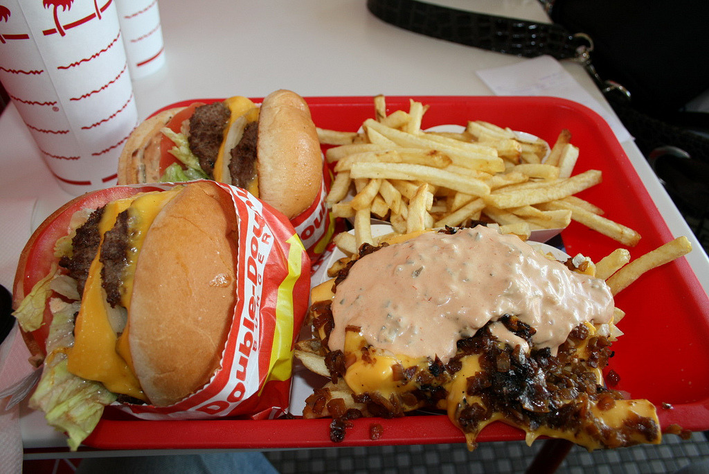 fatty-food:in-n-out burger / animal style fries (San Francisco) (by monty)