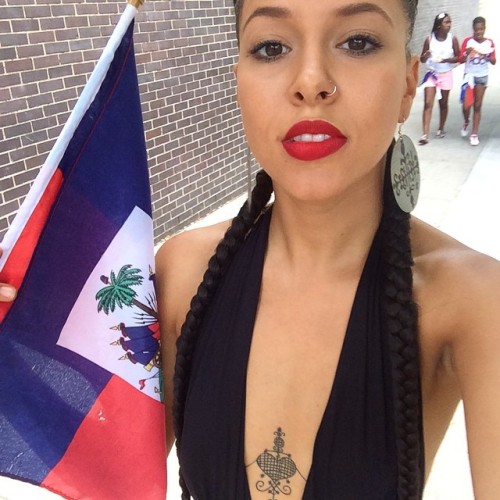 lovenyri:  Mon drapeau-po-po #FlashBackFriday #LaborDay2K14 #HaitiansRock #HaitiInBrooklyn #Ayiti #Legba #LoveNyri #Erzulie #Ayibobo