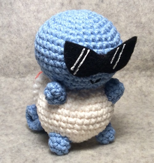 crafty-demonite:Squirtle Squad Leader!This little fella stands at 3.25″ x 2.75″ x 4″ and is now up f