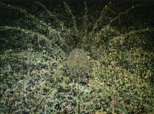 thunderstruck9:  Ji Yong Hyun (Korean, b. 1968), Space Ritual - Cosmic Spider, 2009. Oil on canvas, 97 × 130 cm
