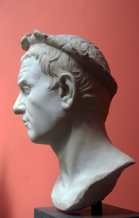 myglyptothek:Portrait of a man with a flower wreath, perhaps winner of a musical competition. From s