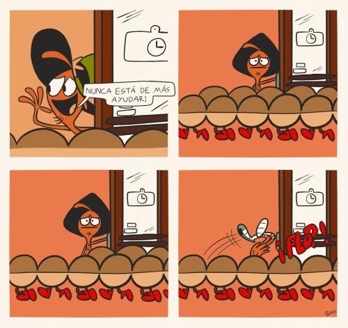 tierra-verde-art:  Wander Over Yonder and Condorito crossover: Wanderito.wanderartlovergal helped me with the English-to-Spanish translation.P.S. Feliz Dieciocho!
