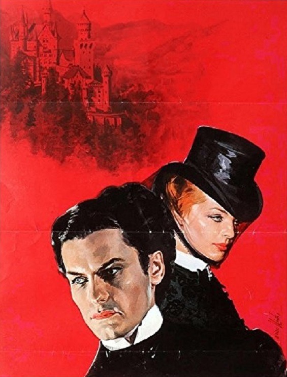 Serafino Helmut Berger And Romy Schneider In A Poster