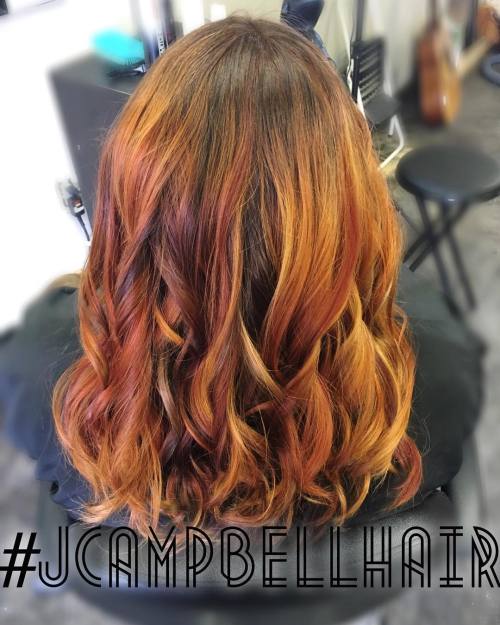 Fiery natural. ❤️ #jcampbellhair #redhead #ginger #gingerhair #ombre #demention #dementionalcolor #i