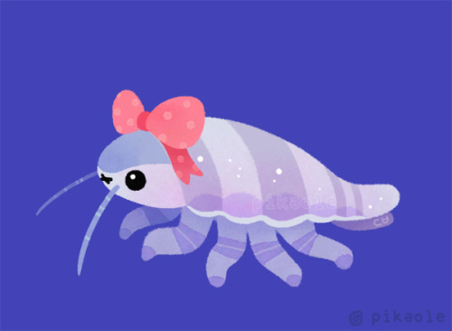 pikaole:Giant isopod [ Patreon / twitter / shop / print / instagram / shrimp stickers ]