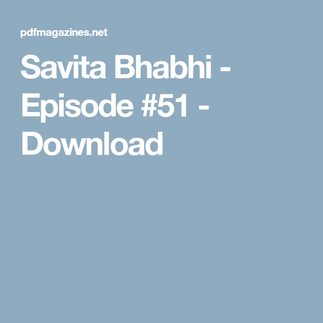 Savita bhabi episode 51 Hindi comics storey