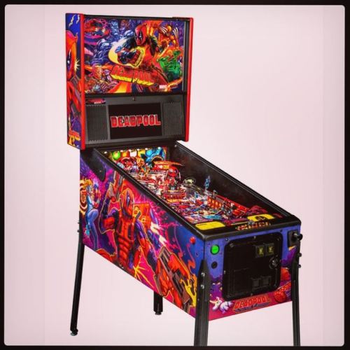 *NEW GAME ALERT!!!* Super #stoked on the arrival of our brand new DEADPOOL table by @sternpinball - 