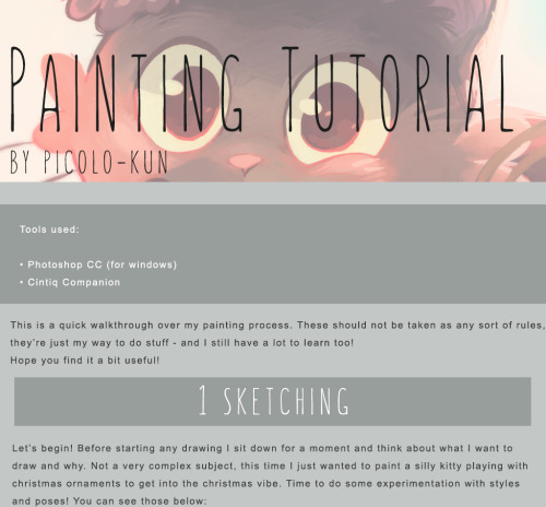 picolo-kun:My second tutorial! This time I did a walkthrough of my painting process! It’s very simpl