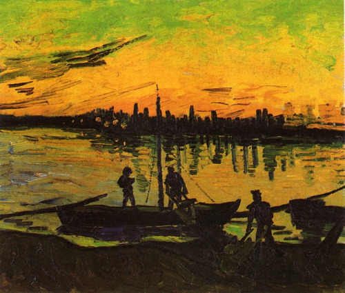 Coal Barges  -  Vincent van Gogh 1888Coal Barges  -  Vincent van Gogh 1888Post-impressionism