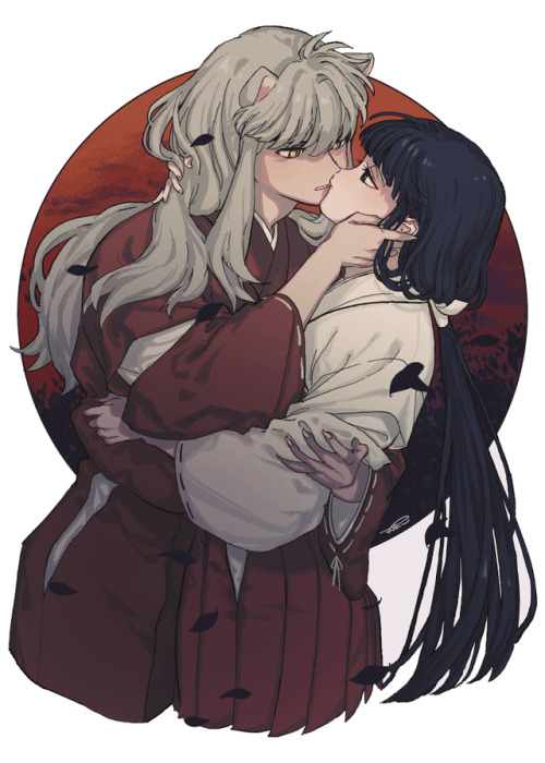 animepopheart:★ もたこくん | 犬桔 ☆ ⊳ inuyasha / kikyo  ✔ republished w/permission ⊳ visit my insta / twitt