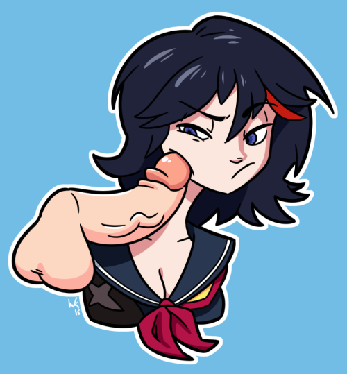 inkstash:  Ryuko! Don’t lose your way!This one was a lot of fun to draw. I always get a kick out of Ryuko’s annoyed expressions.  im sorry babe u ///u