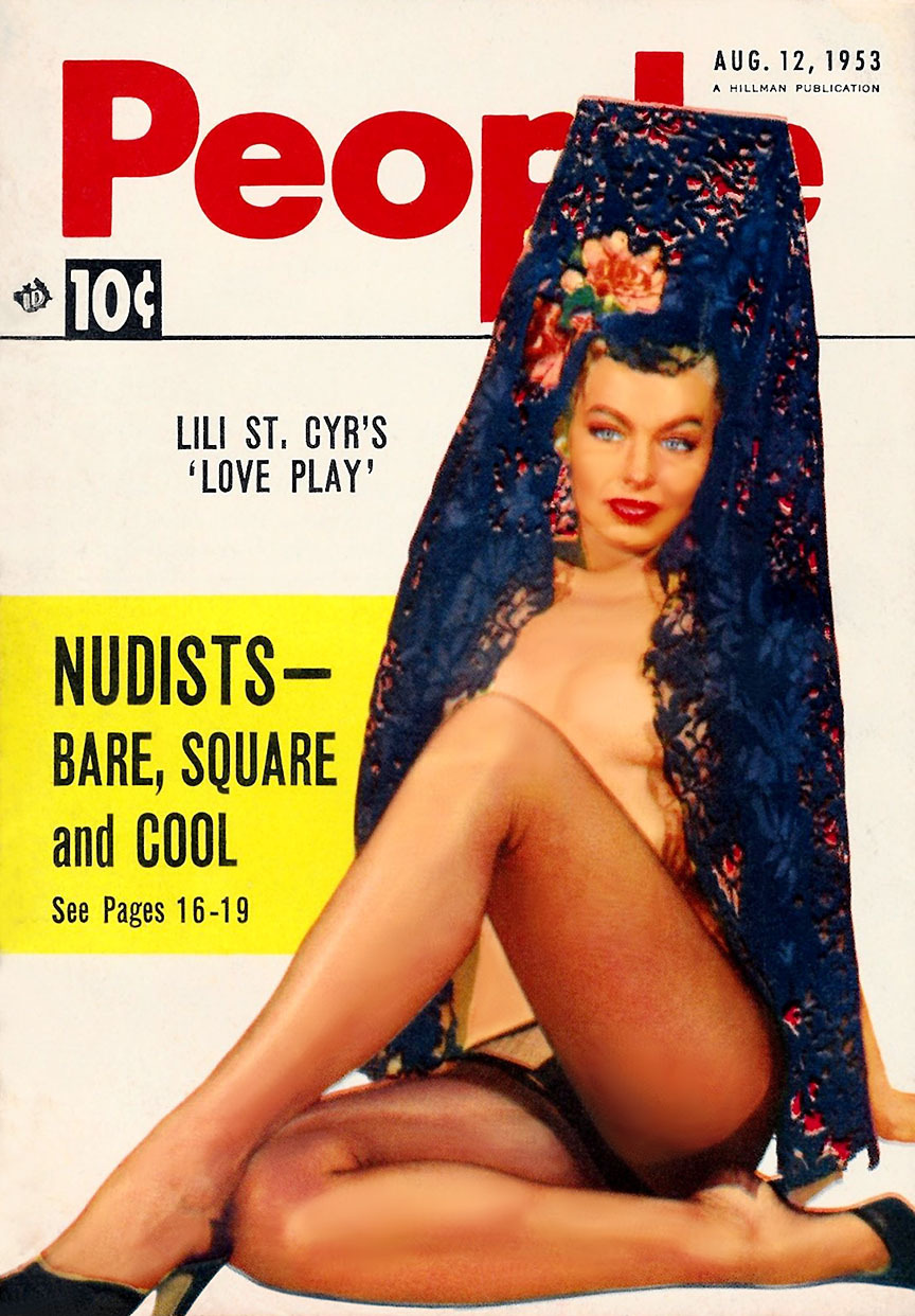 Lili St. Cyr adorns the cover of this August 12 - 1953 issue of ‘People Today’
