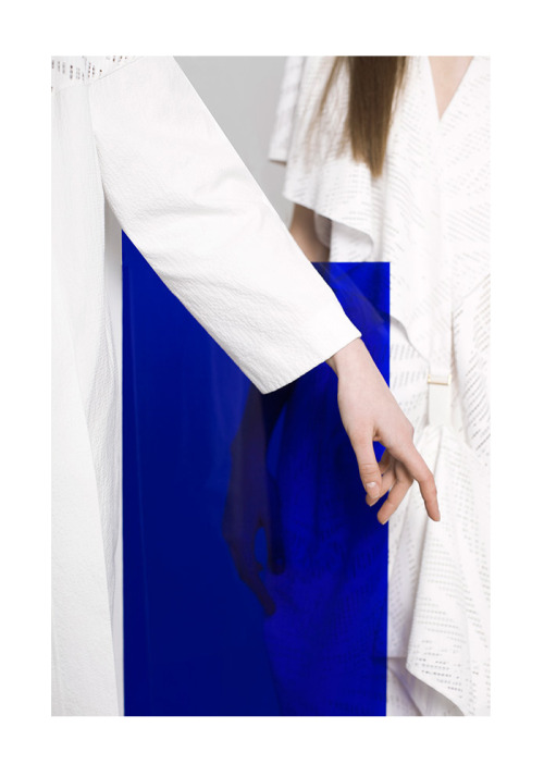 skt4ng:Katya Kuznetsova @ Premier & Anastasia Milli @ IMG in Chalayan SS14 Photographed by Maria Molko and Styled by Tomas C Toth for Drop Magazine 