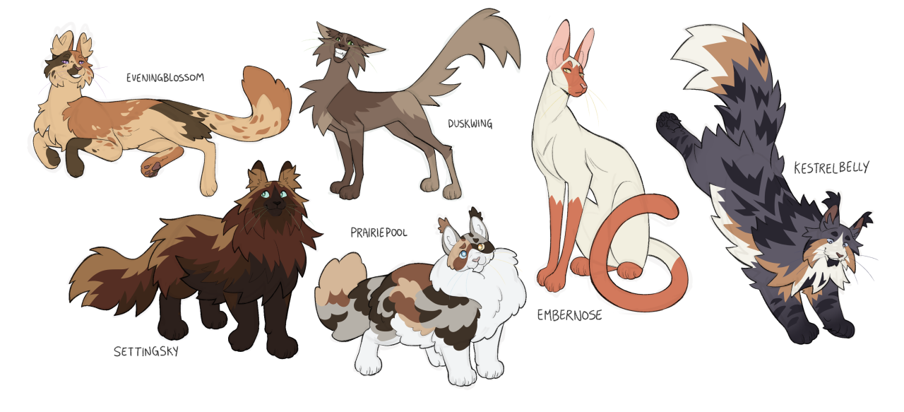 Favourite Warrior Cats characters 2 by OwlThatNestsLow on DeviantArt