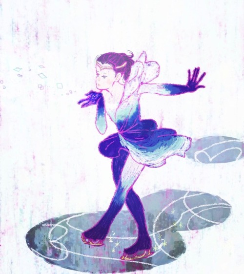 Art illustration days April 3 World Figure Skating Championships 2017!!! 伊吹を感じて さあ メロディーに溶けてしまおう