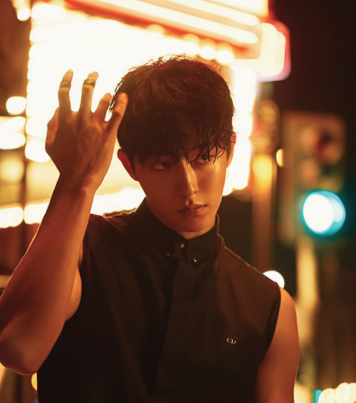 dreamyten: miiyeol:  sefuns:   Nam Joohyuk // ELLE Magazine March Issue “Midnight in LA” b-cuts   he not just a snack he a 3-course meal served with expensive champagne    @browtint @tencafe 