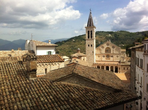 Spoleto (Umbria) view on Duomo