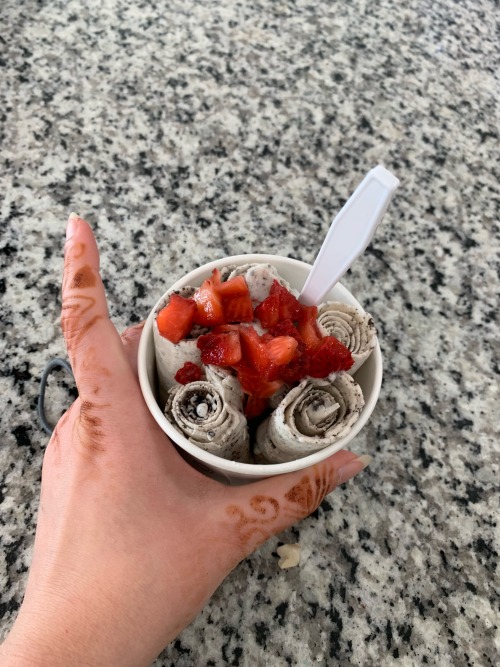 Rolled Ice Cream!! Found Somewhere Decently Nearby That You Can Get It!! I Thought It Was Just A Japanese