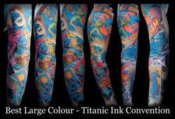 fuckyeahtattoos:  Here’s an even more detailed pic of the batman sleeve :) thanks for forwarding my submissions pal :D  Batman sleeve done by Ian @ Ian Ink Tattoo www.ianinktattoo.tumblr.com please follow us :D?