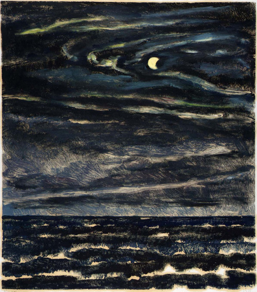 infected:Mervin Jules, Night, ca. 1980-1985, color monotype on paper, Smithsonian American Art 