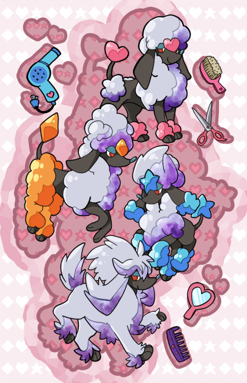 Since Poke'mon announced their new Poodle Poke'mon, I just had to make a print of it! Especially wit