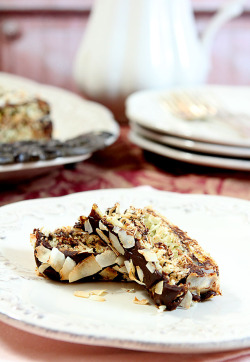 Guardians-Of-The-Food:  Triple Layer Chocolate Macaroon Cake