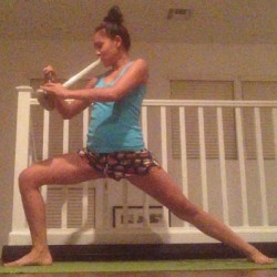 weedporndaily:  #yoganji #warriorpose by