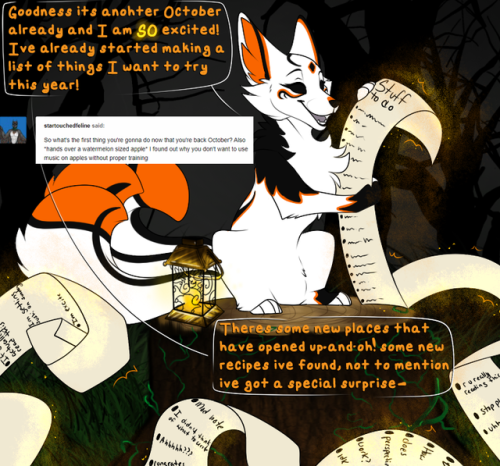 ask-october-fox: Goodness! Ive only been back for 24 hours and already things are buzzing with life!