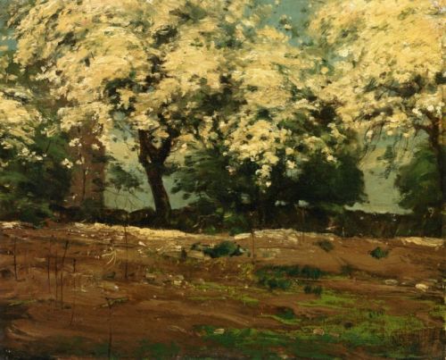 Blossoms -  Frederick Childe Hassam 1883Impressionism