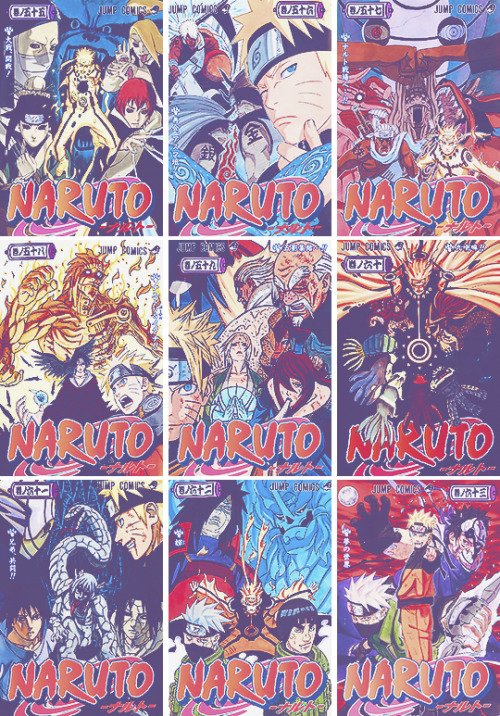 misakachan:  Naruto Manga Covers