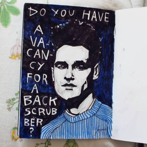 heaven knows I&rsquo;m pretentious now #thesmiths #morrissey #doodle #illustaration #pretentious