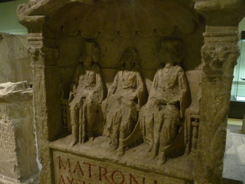 Altar of three matrons* Matrons were Germanic/Celtic mother goddesses who were worshiped also in Rom
