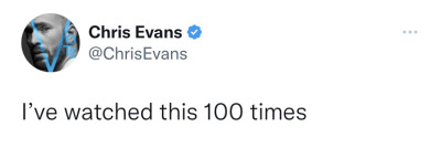 weheartchrisevans: That brought tears. Thx. porn pictures