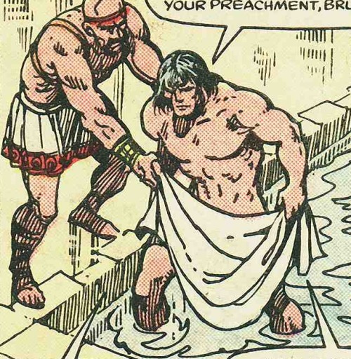 Shirtless Men in Comics