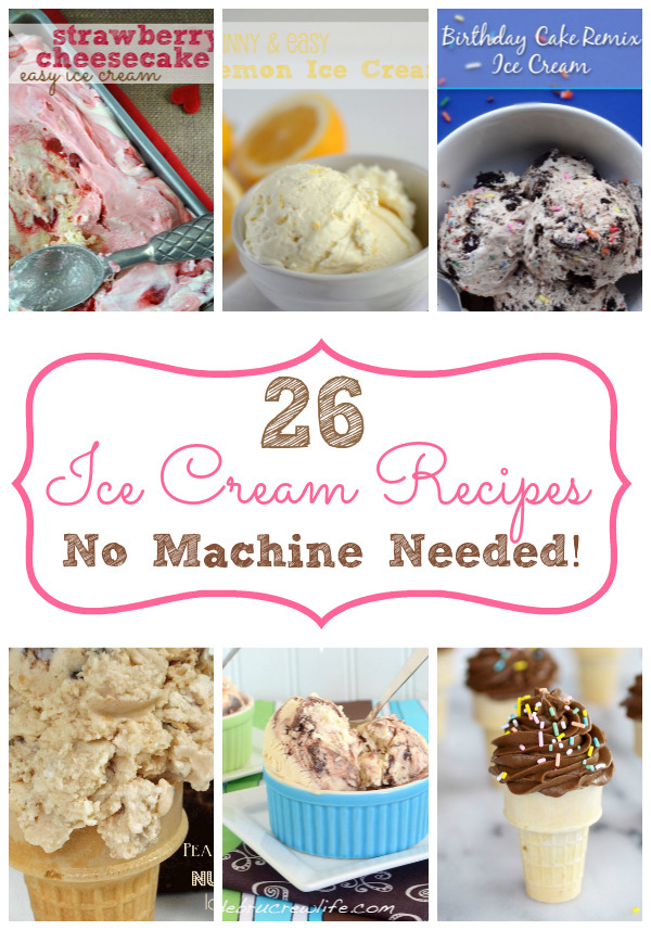 foodicannoteat:  26 ice cream recipes without a machine needed~ 1)Easy {Skinny} Lemon