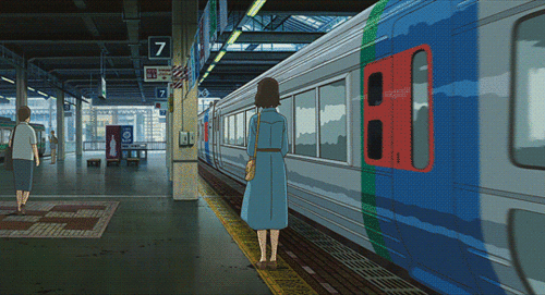 Download 90s Anime Train Station Wallpaper | Wallpapers.com