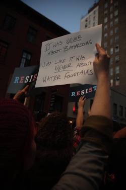 gaywrites:  From tonight’s rally in NYC in solidarity with trans youth. (via Moriya Photography and Film/NYCLU)