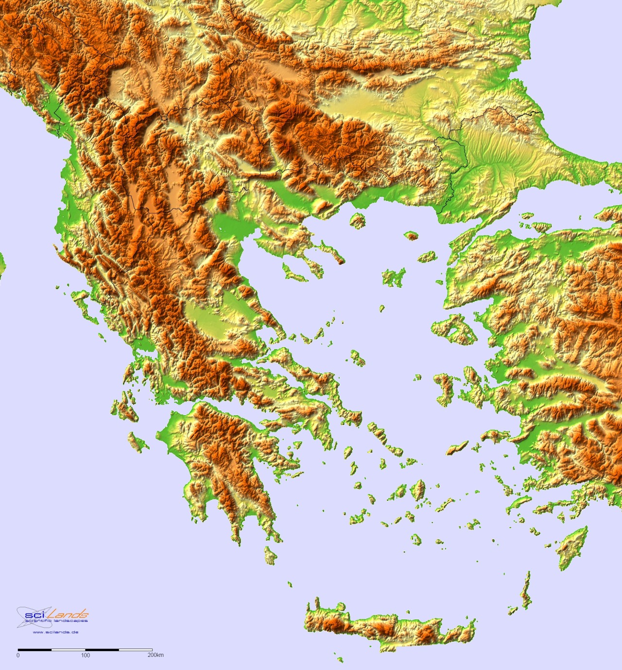 balkan mountains map