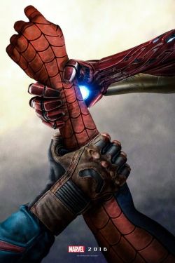 zaptap:  nogfhaver:  dattebane-sama:  I wonder who will get custody of spidey  wtf is this poster  captain america and iron man finally put aside thier differences to break spider-man’s arm 