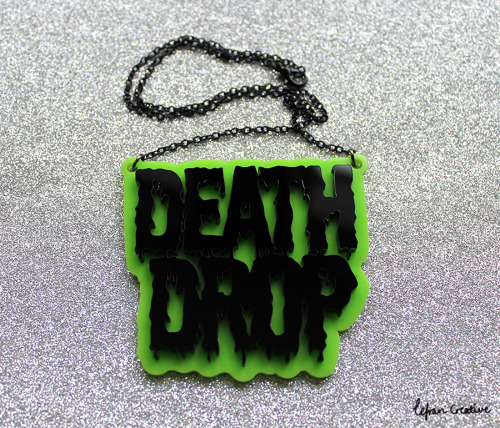 Death DropNecklace available at LefranCreative