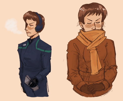 mrmt45:starfleetspacecadet:cozy cozy t’pol [ID: 2 drawings of T’pol from Star Trek: Enterprise on li