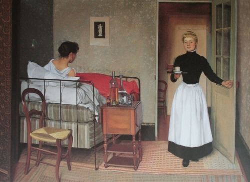 The Patient, 1892, Felix VallottonMedium: oil,canvas