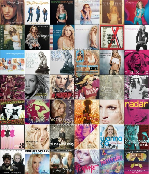 can’t wait for Britney’s new single :) let’s appreciate these 42 singles she released in 18 years of