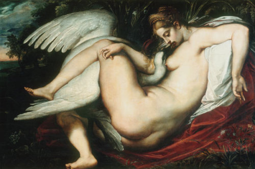 idhangthatonmywall: Peter Paul Rubens (1577-1640), Leda and the Swan, c.1598-1600, National Gallery,