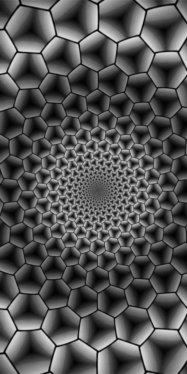 Abstract, texture, hexagons, Immersion, BW, 1080x2160 wallpaper @wallpapersmug : bit.ly/2EBfd