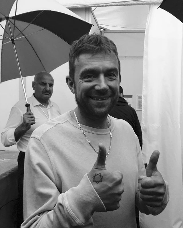 damonalbarn:2D by 3D, Damon photographed  in Moscow by Robert Del Naja